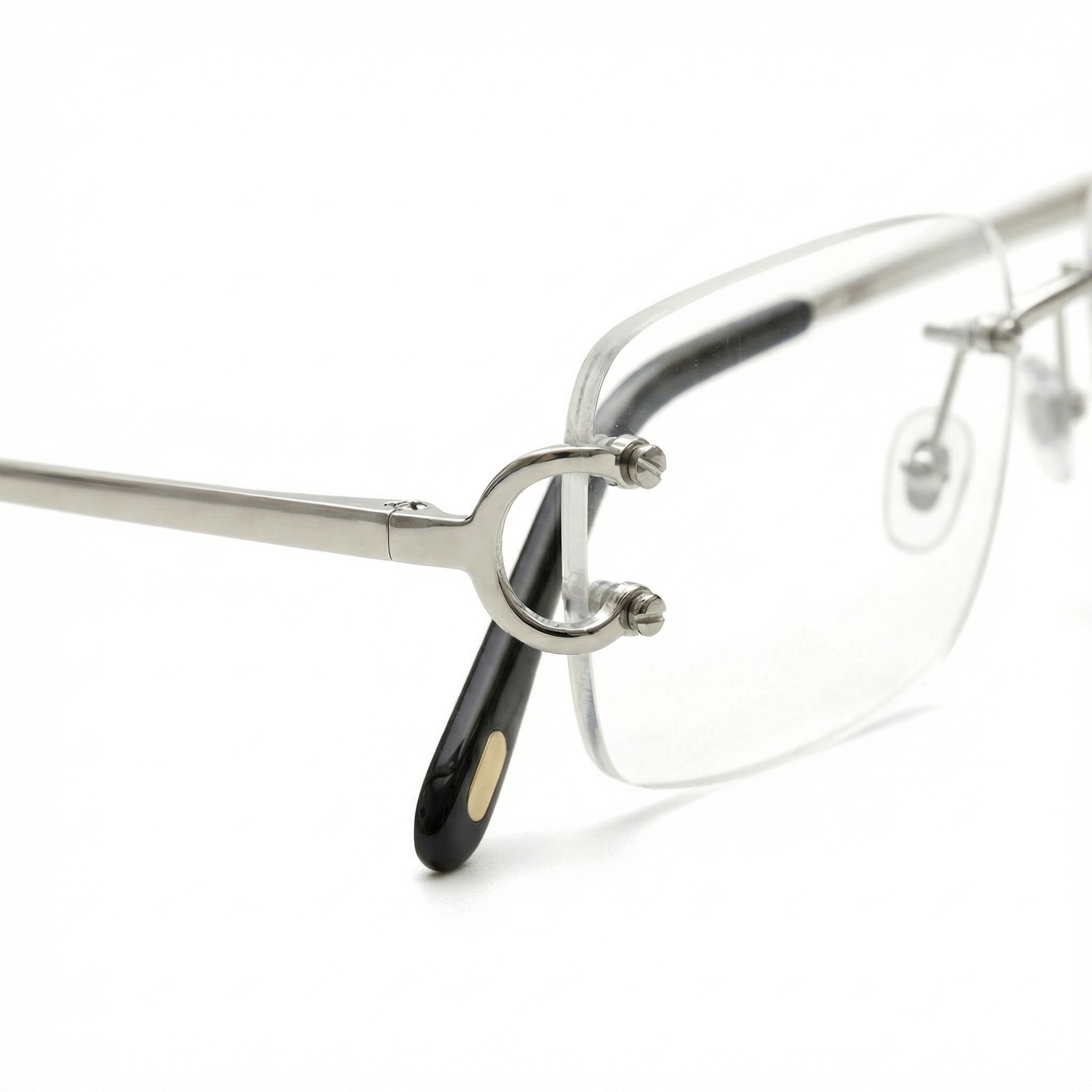 LENTES SIN MARCO TRANSPARENTE PLATEADO